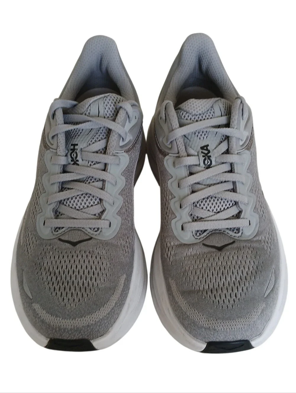 HOKA ONE ONE Bondi 9 Platform Running Shoes Men's 9D Galactic Grey/Stellar Grey